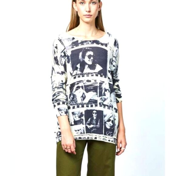 PRINTED ARTWORKS cashmere blend sweater Jackie O - Picture 1 of 9
